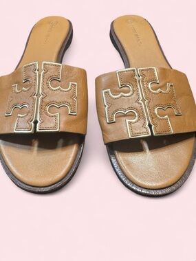 Tory Burch Double T Slides